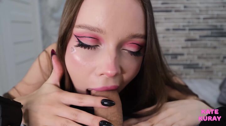 Intense Kate Kuray Gives Sloppy POV Blowjob