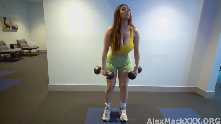 Alex Mac Pounds Busty Violet Myers Hard After Their Sweaty Workout