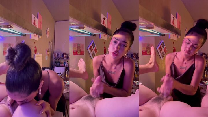 Cuncubina Delivers a Steamy Blowjob and Rimjob Combo