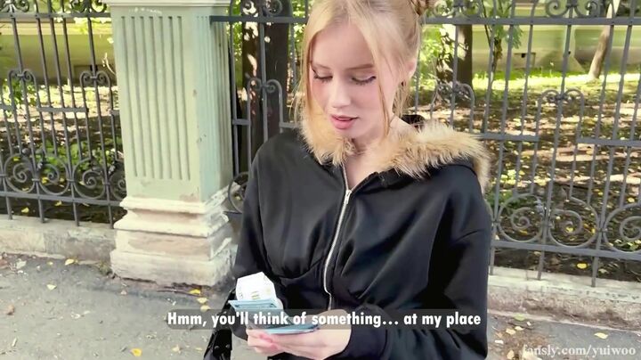 Paid to Cheat: Shy Stranger Filled by Massive Stranger Dick