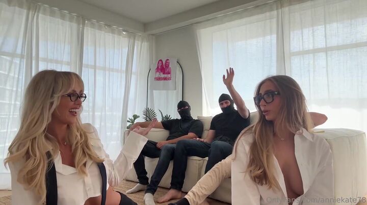 Lily Phillips & Annie Knight's Wild Fivesome with Three Lucky Guys